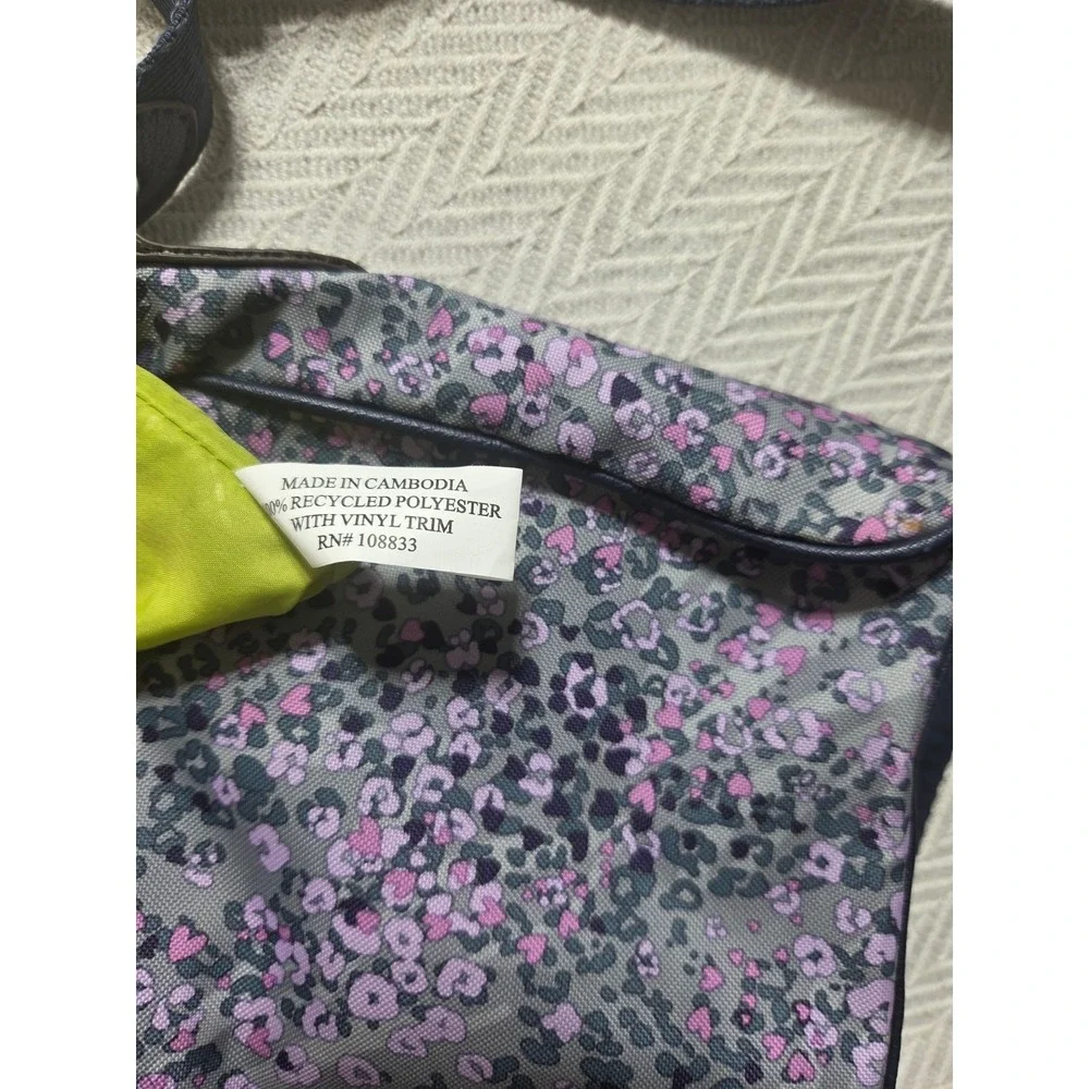 Lily Bloom Green Living Crossbody Bag Purple Floral Leopard Recycled Polyester